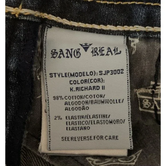 Sang Real By Miss Me Women's Size 27 Bootcut Flare Selvedge Denim Jeans Y2K - Picture 7 of 11
